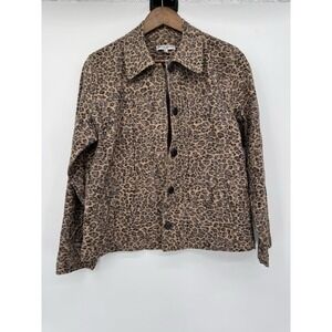 Rebecca Malone Petites Cheetah Animal Print Jacket Mob Wives Country Western PL